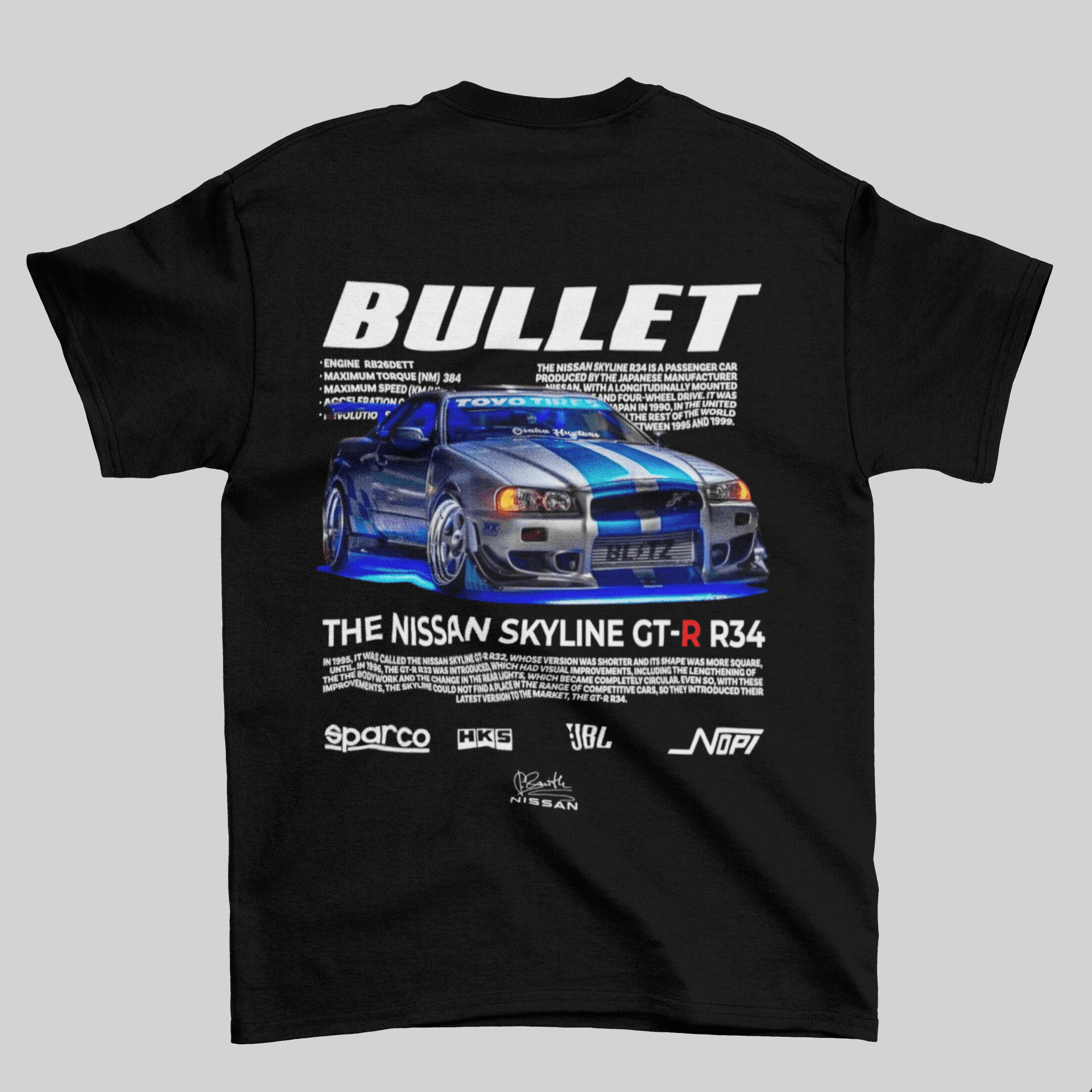 Camiseta do Brian + Skyline GT-R Velozes e Furiosos - GTS60-D