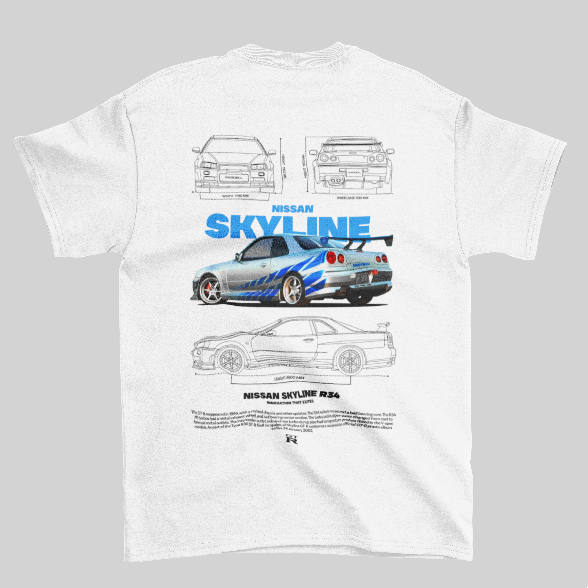 Camiseta Velozes e Furiosos Skyline GTR R34  - Outlet