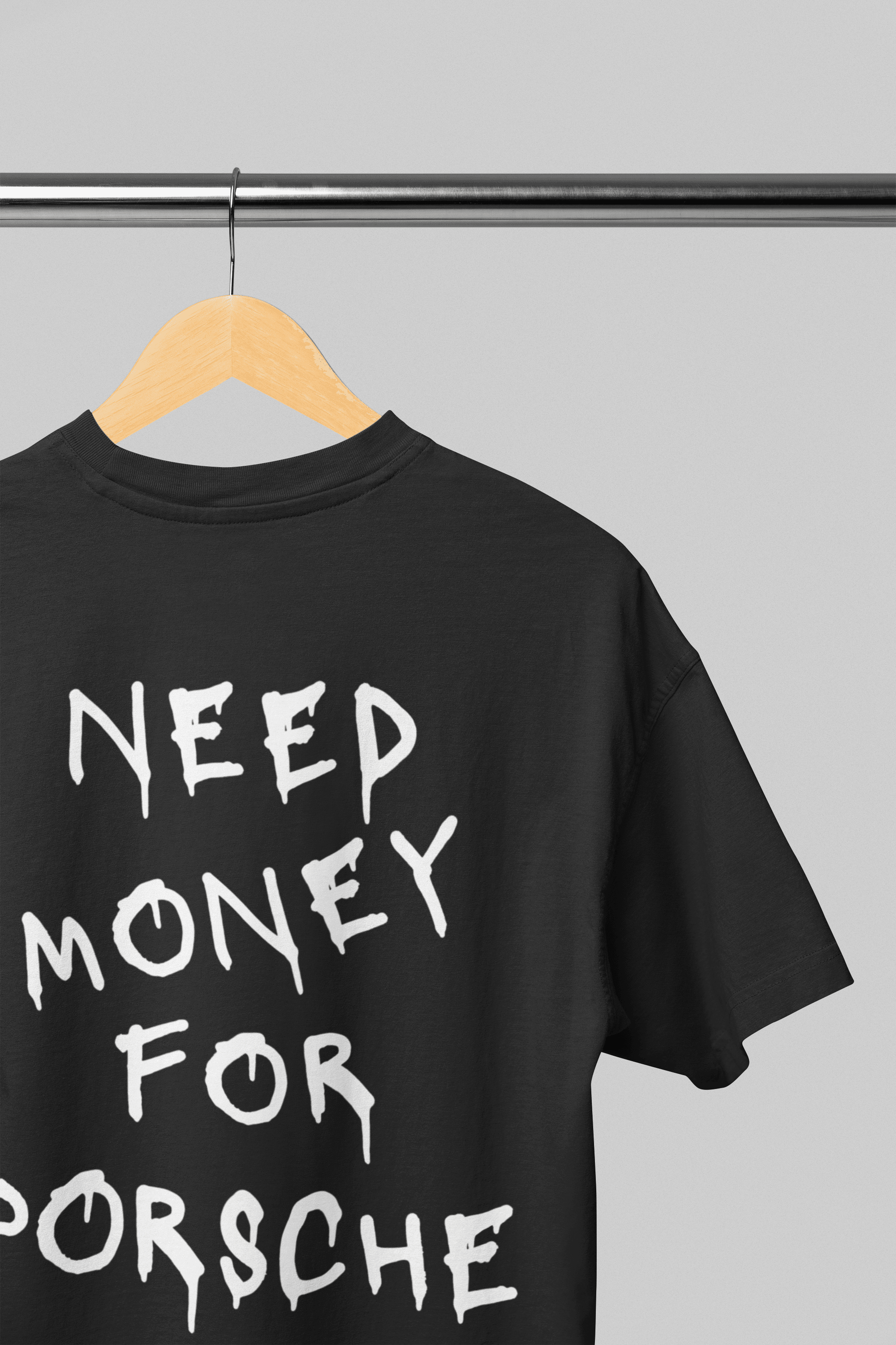 Camiseta Oversized Need Money For Porsche CLASSIC - GTS018