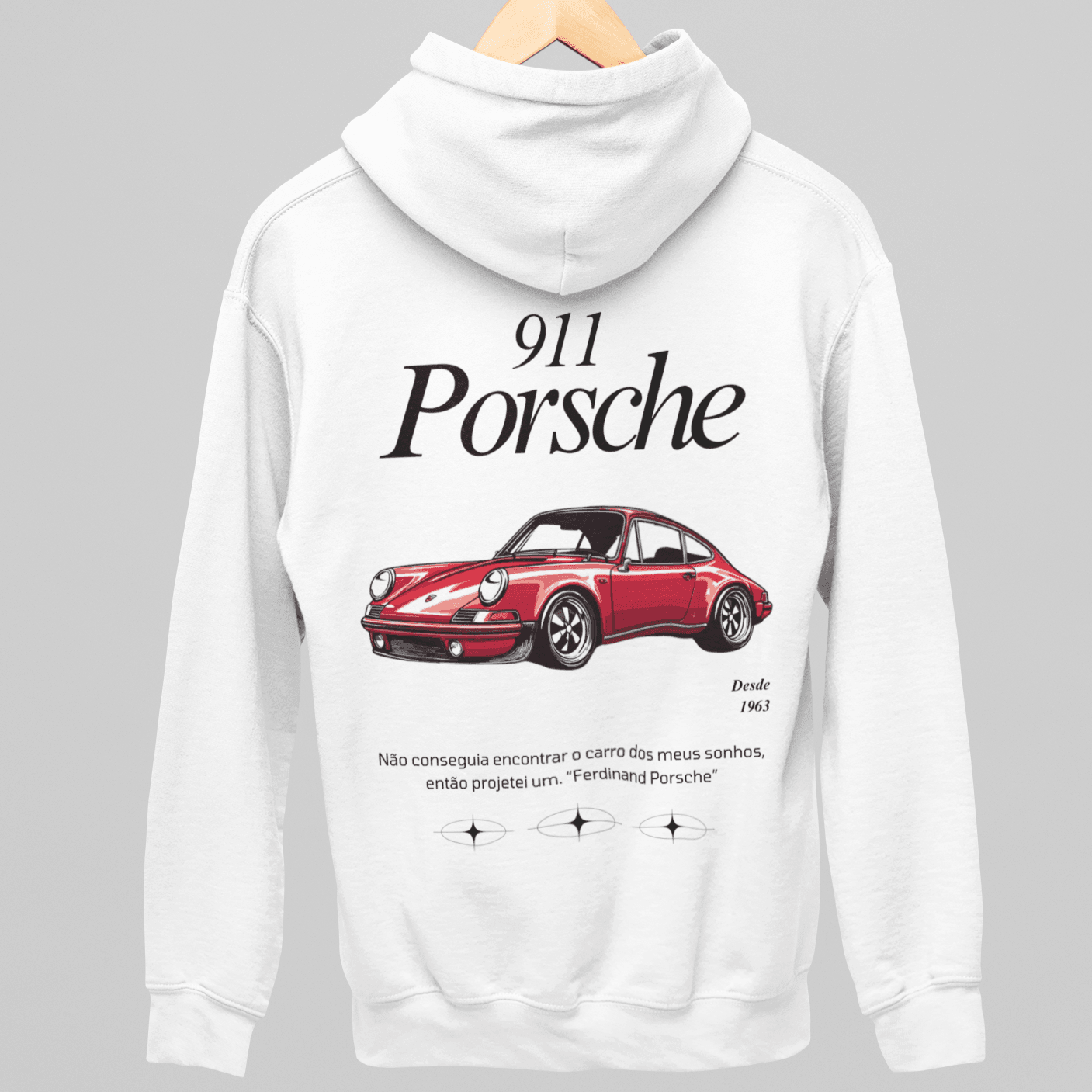 Moletom com Capuz Porsche 911 Vintage - GTSC5 - Loja GTS Customs